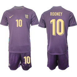 England 2024-25 #10 ROONEY Away Soccer Jersey