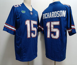 Florida Gators #15 Anthony Richardson Blue Authentic Stitched NCAA Jersey