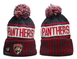 Florida Panthers NHL Knit Beanie Hats YP