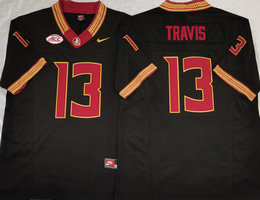 Florida State Seminoles #13 Jordan Travis Black 2023 F.U.S.E Stitched NCAA Jersey