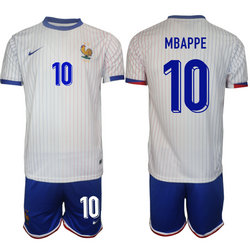 France 2024-25 #10 MBAPPE Away Soccer Jersey