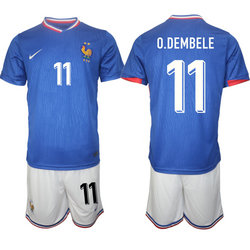 France 2024-25 #11 O.DEMBELE Home Soccer Jersey