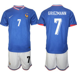 France 2024-25 #7 GRIEZMANN Home Soccer Jersey
