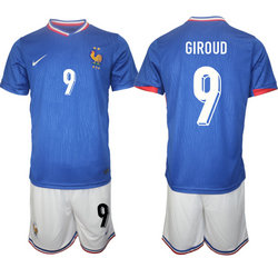 France 2024-25 #9 GIROUD Home Soccer Jersey