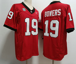Georgia Bulldogs #19 Brock Bowers Red 2023 F.U.S.E Authentic stitched Football jersey