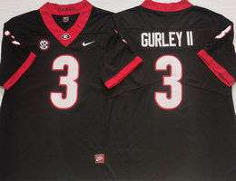 Georgia Bulldogs #3 Todd Gurley II Black Vapor Untouchable Authentic Stitched NCAA Jersey