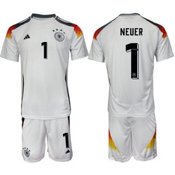 Germany 2024-25 #1 NEUER Home Soccer Jersey