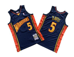 Golden State Warriors #5 Baron Davis 06-07 Hardwood Classics Authentic Stitched NBA jersey