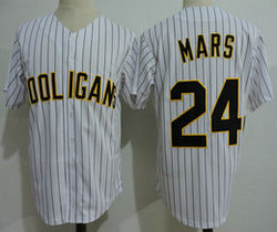 Hooligans 24K Magic Bruno Mars White Baseball Jersey