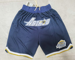 Houston Astros Navy JUSTDON MLB Pocket Shorts