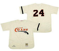 Houston Colt 45s #24 Jimmy Wynn Authentic 1964 Home Cream by Mitchell and Ness Jersey