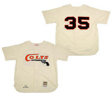 Houston Colt 45s #35 Joe Morgan Authentic 1964 Home Cream by Mitchell and Ness Jersey