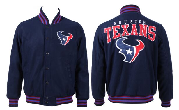 Houston Texans Football Stitched NFL Wool Jacket