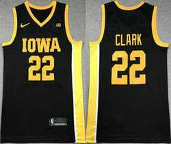 Iowa Hawkeyes #22 Caitlin Clark Black Authentic stitched Basketball jersey