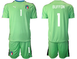 Italy #1 BUFFON Green 2022 World Cup National Soccer Jerseys