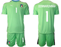 Italy #1 DDNNARUMMA Green 2022 World Cup National Soccer Jerseys