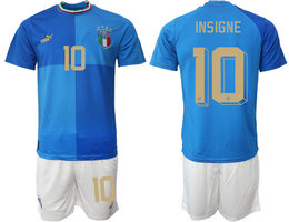 Italy #10 INSIGNE Home 2022 World Cup National Soccer Jersey