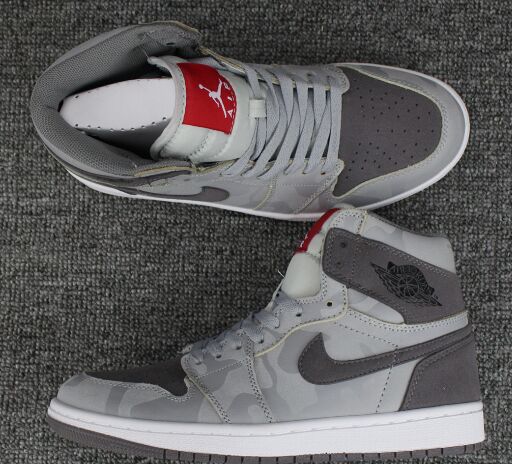 Jordan 1(I) Air Black Grey Camo Basketball shoes size 40-47