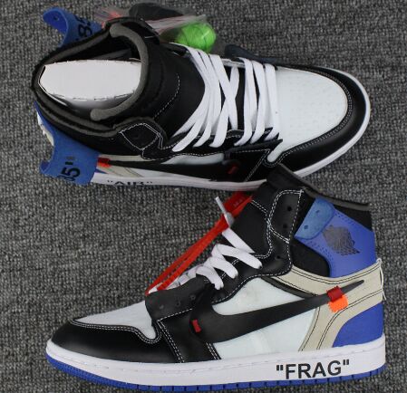 Jordan 1(I) Air OFF-WHITE fragment Basketball shoes size 40-47.5