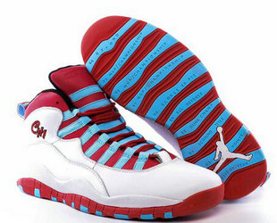 Jordan 10(X) Authentic basketball shoes White red 41~47 160728