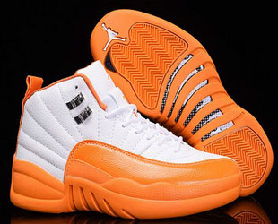 Jordan 12(XII) Authentic basketball shoes White Yellow 41~47 160728