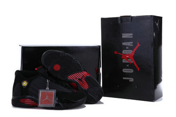 Jordan 14(XIV) Retro Black-Varsity authentic Air shoes 41-47