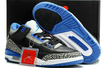 Jordan 3(III) Air Black Blue Basketball shoes 1 size 41-47