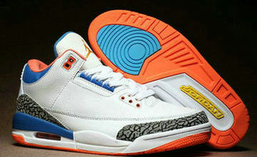 Jordan 3(III) Air White Orange Basketball shoes AAA size 40-46