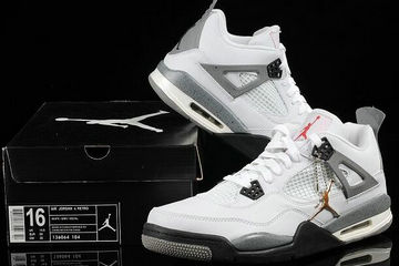 Jordan 4(IV) Air White Basketball shoes Big size 14.15.16