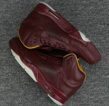 Jordan 5(V) Air Premium Bordeaux Icon Wine Basketball shoes size 41-47