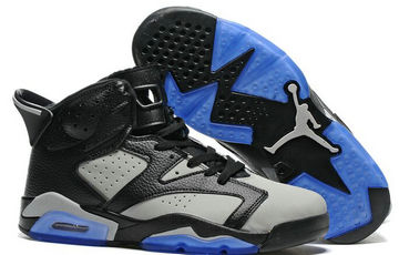 Jordan 6(VI) Air Black Grey Blue Basketball shoes size 41-47