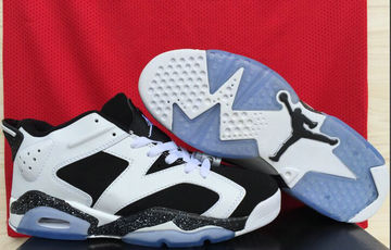 Jordan 6(VI) Air Low White Blue Basketball shoes size 41-47