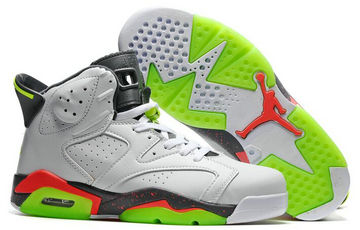 Jordan 6(VI) Air White Green Basketball shoes size 41-47