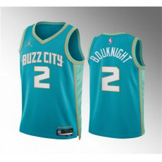 Jordon Charlotte Hornets #2 James Bouknight Teal 2024 City Stitched NBA Jersey