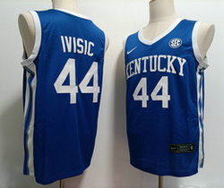 Kentucky Wildcats #44 Zvonimir Ivisic Blue College Basketball jerseys