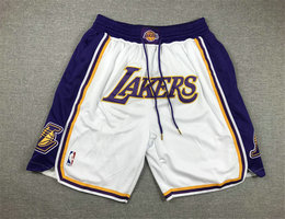 Los Angeles Lakers 2023 White shorts