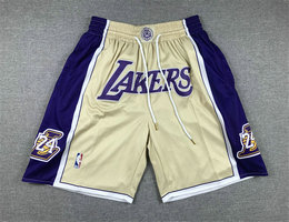 Los Angeles Lakers Kobe Bryant Hall of Fame Gold Shorts