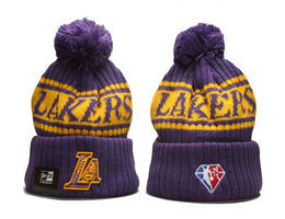 Los Angeles Lakers NBA Knit Beanie Hats YP 5