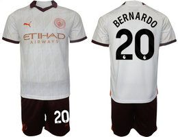 Manchester City 2023-24 #20 BERNARDO Home Away Soccer Club Jersey