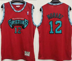 Memphis Grizzlies #12 Ja Morant Red Hardwood Classics Authentic Stitched NBA jersey