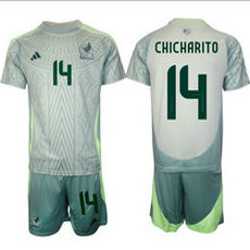 Mexico 2024-25 #14 CHICHARITO Away Mexico Soccer Jersey
