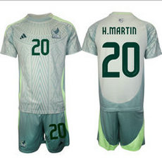 Mexico 2024-25 #20 H.MARTIN Away Mexico Soccer Jersey