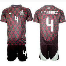 Mexico 2024-25 #4 A.MARQUEZ home Mexico Soccer Jersey