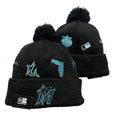 Miami Marlins MLB Knit Beanie Hats YD 3