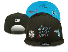 Miami Marlins MLB Snapbacks Hats YD 2023