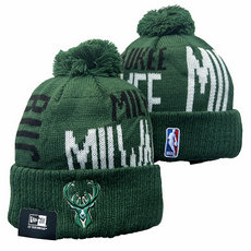 Milwaukee Bucks NBA Knit Beanie Hats YD 3
