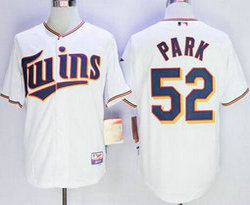 Minnesota Twins #52 Byung Ho Park White Authentic Stitched MLB jersey