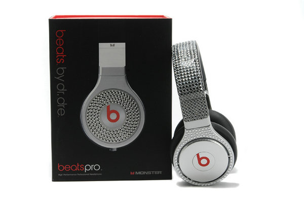 Monster Beats pro Studded with diamond limited grey