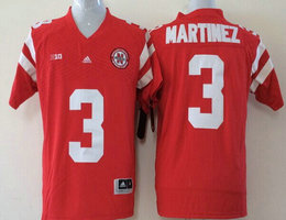 Nebraska Huskers #3 Taylor Martinez Red College Football Jersey