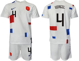 Netherlands #4 UIRGIL Away 2022 World Cup National Soccer Jersey